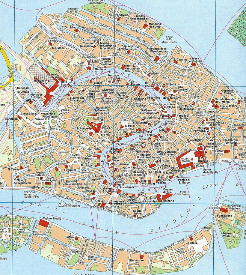 Pictures Of Venice. Map of Venice