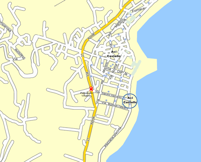 Map of Acicastello