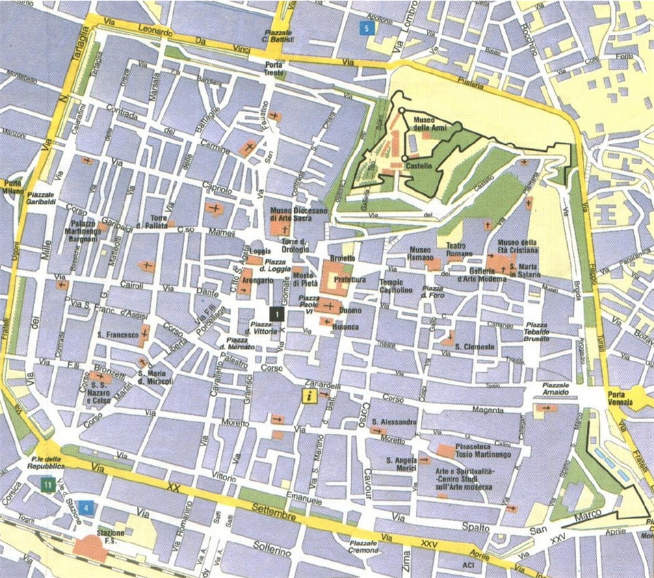 Map of Brescia
